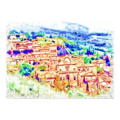 Village Vew Poster by nextstopitaly