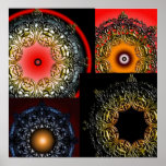 Villain Mandala Collage posters