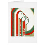 Villancico Dickens del navidad WPA 1938 Tarjetas