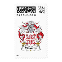 Villarreal Family Crest postage by coatsofarms Villarreal Family Crest postage