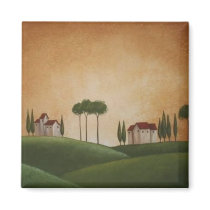 Villas Near Lorenzana magnets by TuscanArt Villas Near Lorenzana magnets