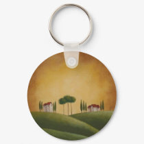 Villas on Tuscan Hills keychains by TuscanArt Villas on Tuscan Hills keychains