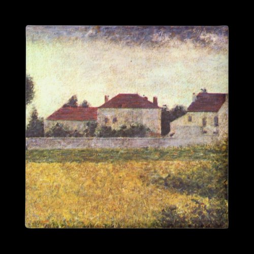 Ville d'Avray, The white houses by Georges Seurat Magnet