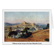 Villeneuve-Les-Avignon By Jean-Baptiste Corot Card