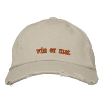 vin er mat baseball cap