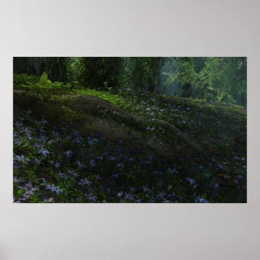 Vinca Plants Poster