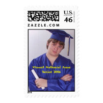 Vincent in Cap & Gown stamp by aimwolf Vincent in Cap & Gown stamp