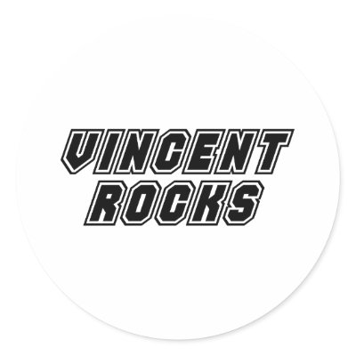 Vincent Rocks Stickers by dustin1175