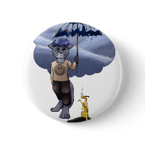 Vincent - Umbrella Pinback Button