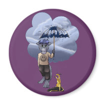 Vincent - Umbrella Fridge Magnets