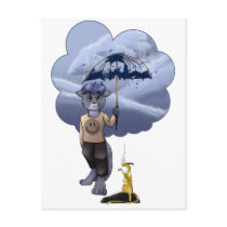 Vincent - Umbrella Postcard
