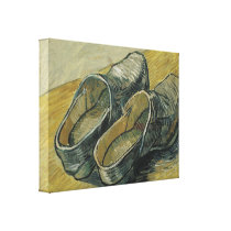 Vincent van Gogh - A pair of leather clogs Stretched Canvas Prints