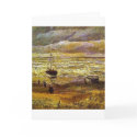 vincent van gogh, beach with figures and sea with cards by rahulbiswas vincent van gogh, beach with figures and sea with cards