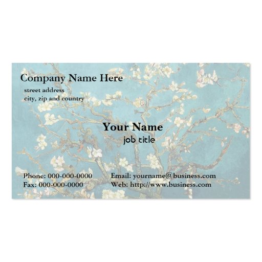 Vincent van Gogh, Blossoming Almond Tree Business Cards