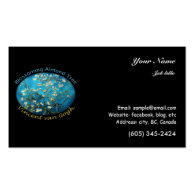 Vincent van Gogh, Blossoming Almond Tree Business Card Template