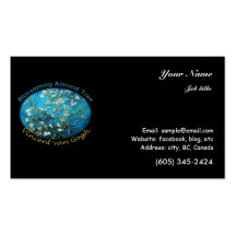 Vincent van Gogh, Blossoming Almond Tree Business Card Template