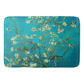 Vincent Van Gogh Blossoming Almond Tree Floral Art Bath Mats