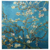 Vincent van Gogh, Blossoming Almond Tree Printed Napkin