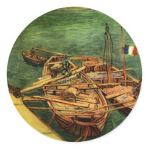 Vincent Van Gogh Boats stickers by thinkers Vincent Van Gogh Boats stickers