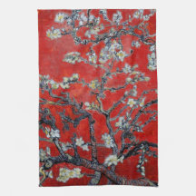 Vincent van Gogh Branches with Almond Blossom Kitchen Towels