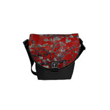 Vincent van Gogh Branches with Almond Blossom Messenger Bag