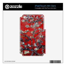 Vincent van Gogh Branches with Almond Blossom Skin For iPod Touch 4G