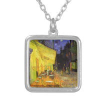 Vincent Van Gogh Cafe Terrace At Night Vintage Art Pendant