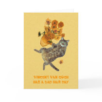 Vincent Van Gogh has a Bad Hair Day cards by fur_persons2 Vincent Van Gogh has a Bad Hair Day cards