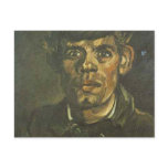 vincent van gogh head of a young peasant in a peak post card