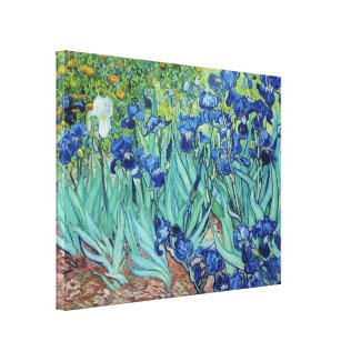 Vincent van Gogh, Irises. Famous vintage impressio Gallery Wrap Canvas
