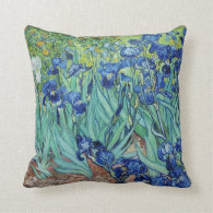 Vincent van Gogh, Irises Throw Pillow