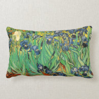 Vincent van Gogh,Irises Throw Pillows