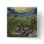 Vincent van Gogh - Landscape with Olive Trees Buttons