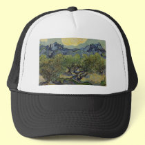 Vincent van Gogh - Landscape with Olive Trees hats by tartanphoenix Vincent van Gogh - Landscape with Olive Trees hats