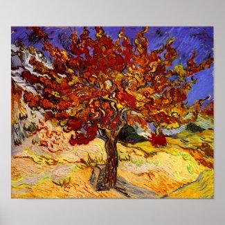 Vincent Van Gogh Mulberry Tree Fine Art Painting Print