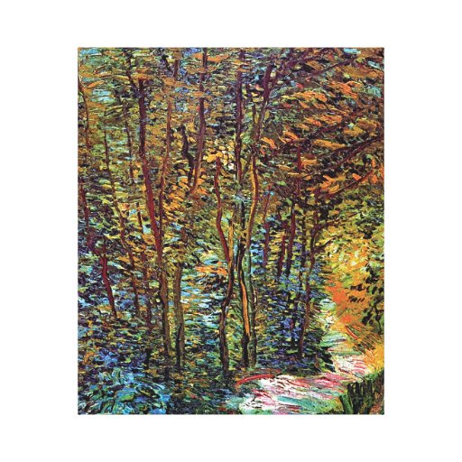 Vincent Van Gogh Path In The Woods Fine Art Canvas Print Zazzle