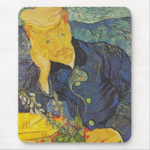 Vincent Van Gogh - Portrait of Dr. Gachet Mousepads