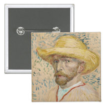 Vincent van Gogh, Self-portrait Button