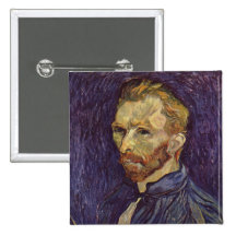 Vincent Van Gogh Self Portrait dark eyes Pins
