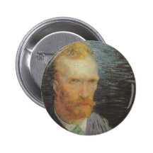 Vincent VAn Gogh Self Portrait grey Pin