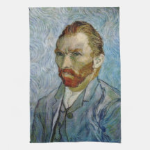 Vincent Van Gogh Self Portrait Kitchen Towels