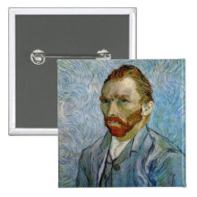 Vincent Van Gogh Self Portrait Pinback Button
