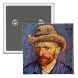 Vincent van Gogh - Self-Portrait with Felt Hat Pins