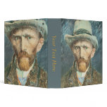 Vincent Van Gogh Self Portrait with Grey Felt Hat Vinyl Binders