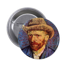 Vincent Van Gogh - Self Portrait with hat Pins