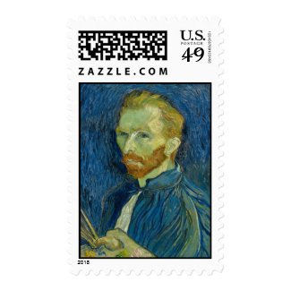Vincent Van Gogh Self Portrait With Palette Postage