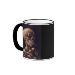 Vincent Van Gogh Skull with a Burning Cigarette Mug