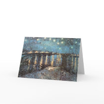 Vincent Van Gogh - Starlight Over the Rhone Card