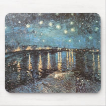 Vincent Van Gogh - Starlight Over the Rhone mousepads