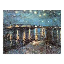 Vincent Van Gogh - Starlight Over the Rhone postcards